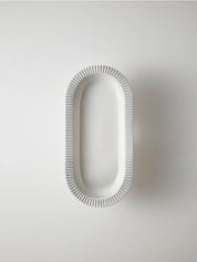 12" Gradient Grey Fish Platter