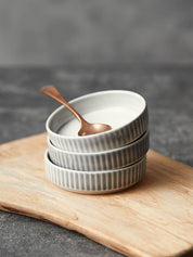 18 Piece Gradient Grey Dinnerware Ceramics Set