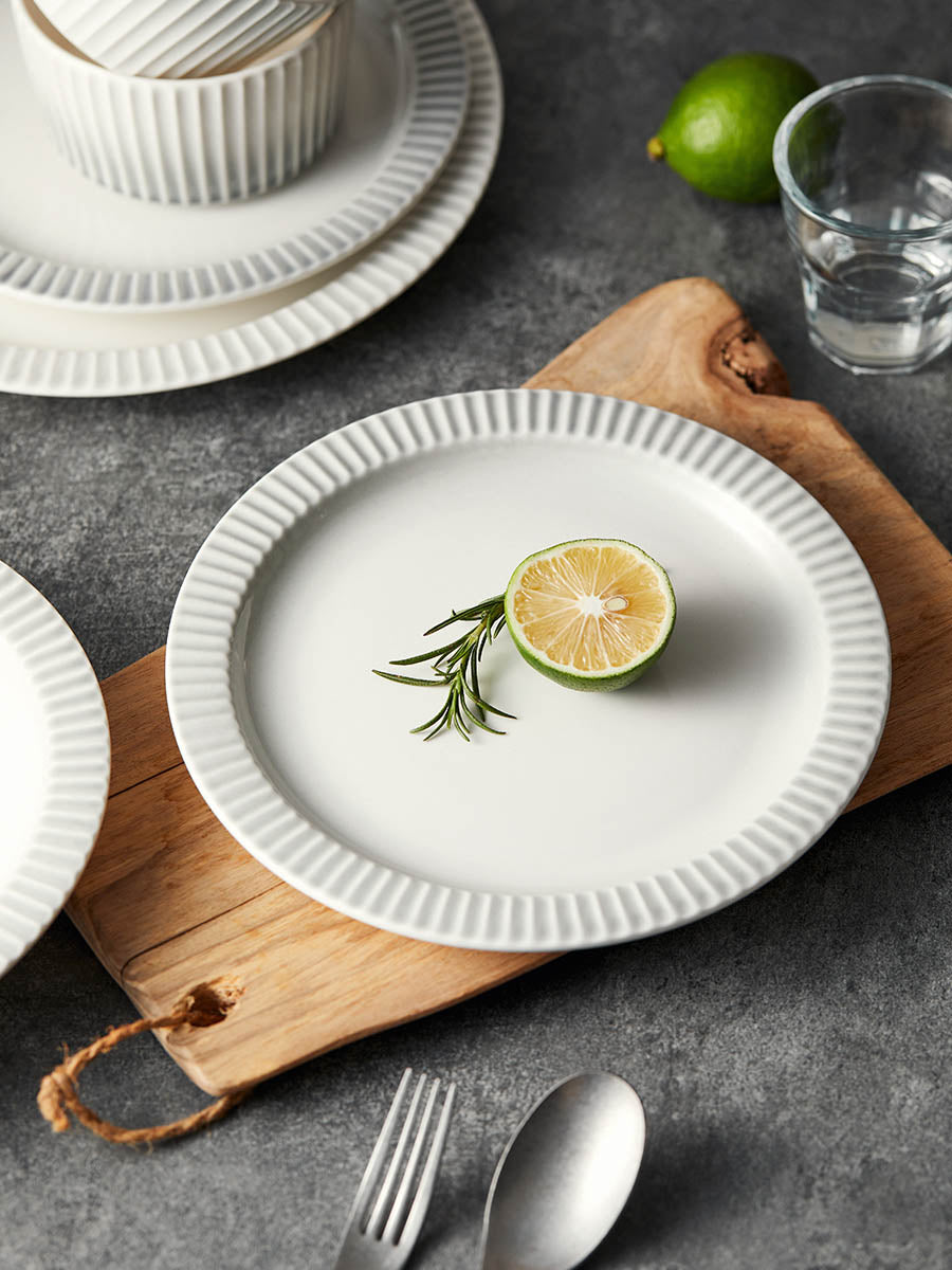 28 Piece Gradient Grey Dinnerware Ceramics Set