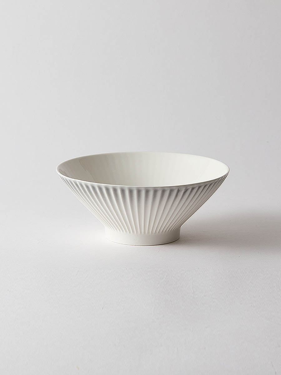 8" Gradient Grey Conical Bowl