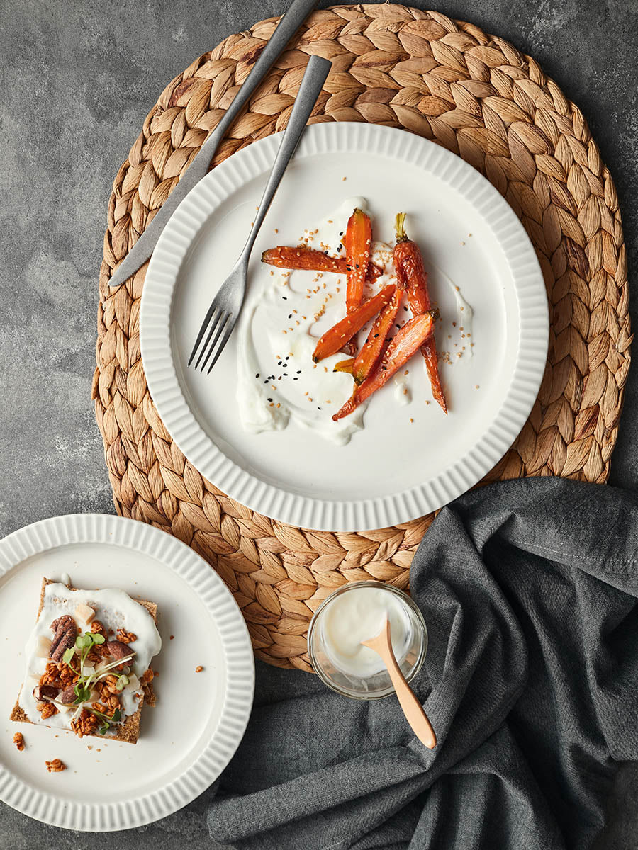 48 Piece Gradient Grey Dinnerware Ceramics Set
