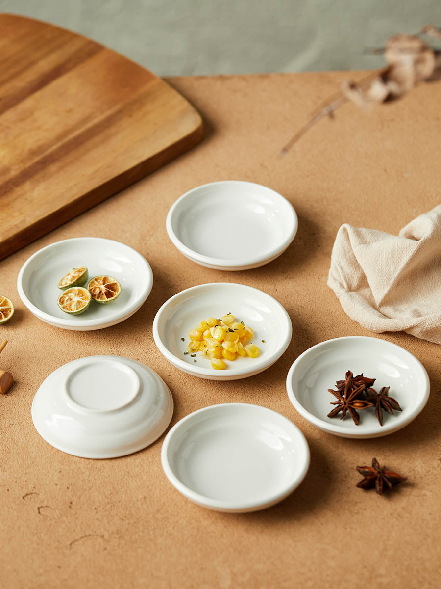 4" Cream Dipping Dish