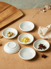 4" Cream Dipping Dish