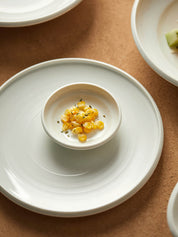 4" Cream Dipping Dish