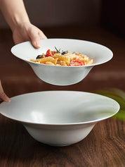48 Piece Hattu Glacier White Dinnerware Ceramics Set