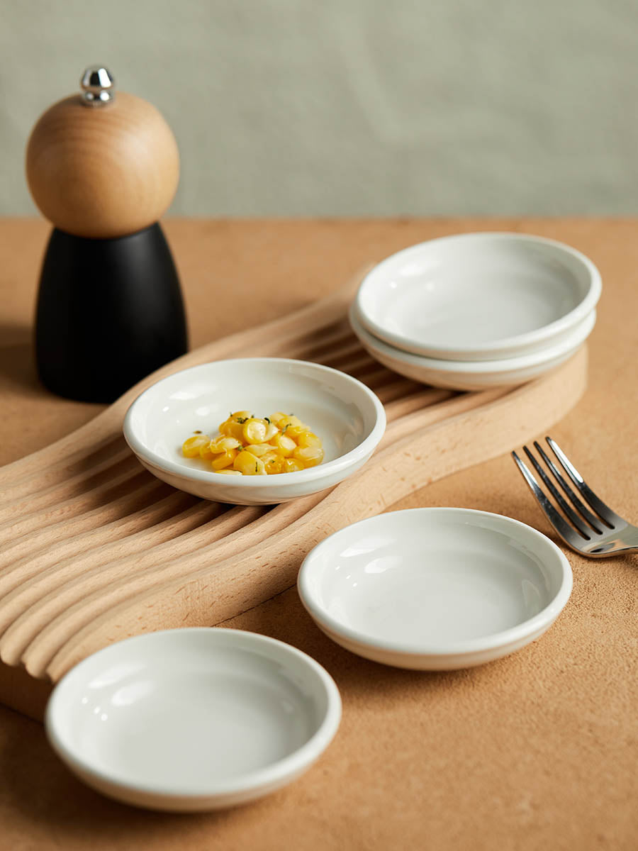 4" Cream Dipping Dish