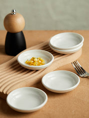 4" Cream Dipping Dish