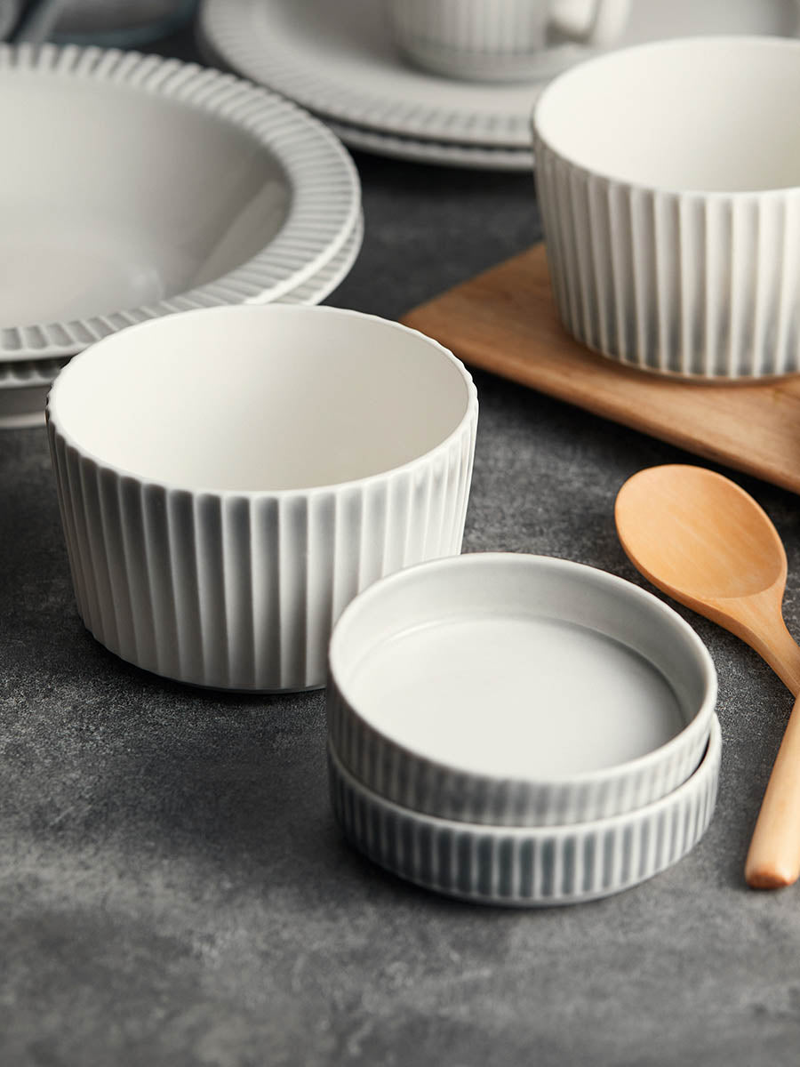 4" Gradient Grey Dipping Dish