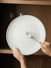 8.5" Cream Round Plate