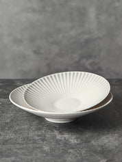 8.5" Gradient Grey Conical Plate